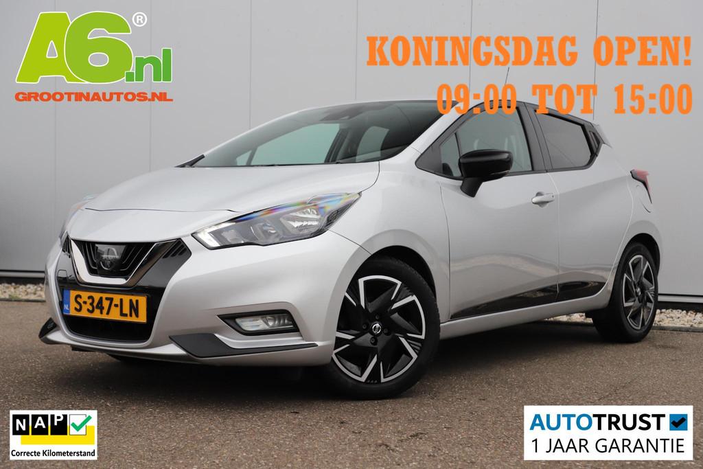 Nissan Micra 1.0 IG-T N-Design Navigatie Carplay Android Air, Auto's, Nissan, Voorwielaandrijving, Stof, Euro 6, Met garantie (alle)