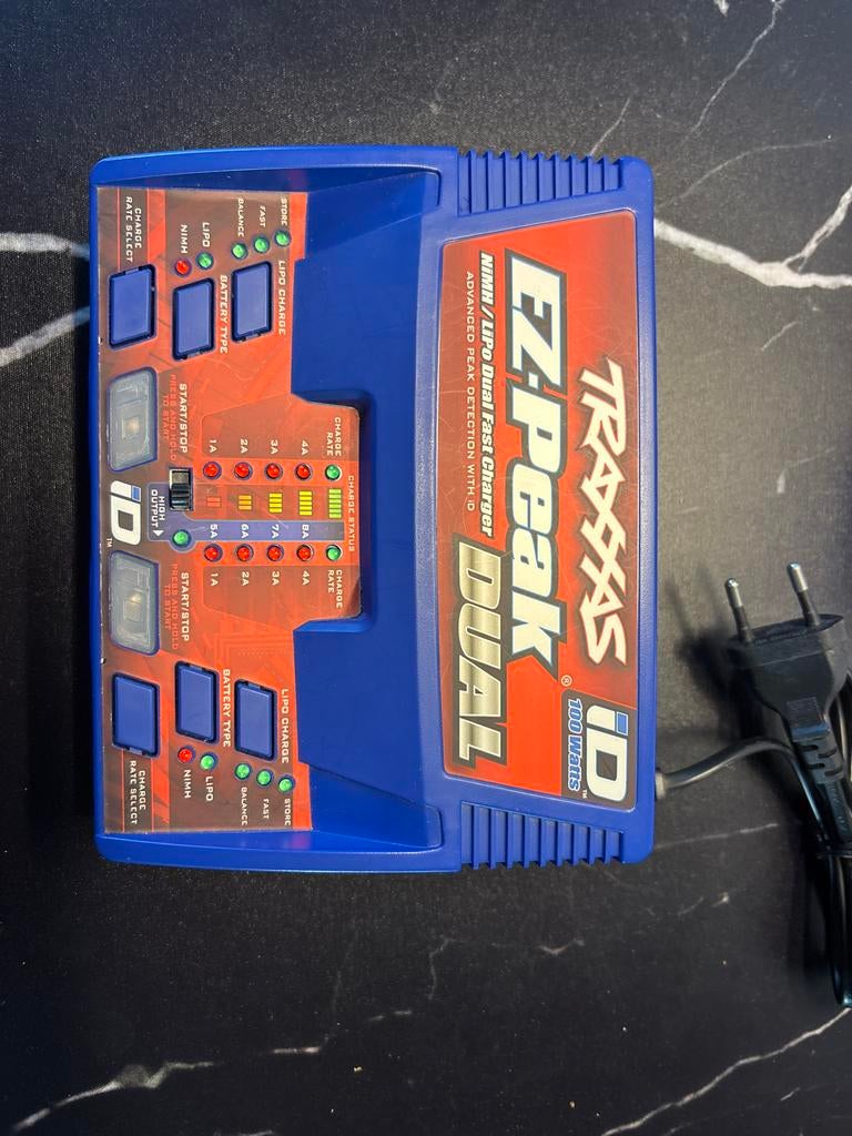 Traxxas iD EZ-Peak Dual lader NiMH/LiPo, Hobby en Vrije tijd, Modelbouw | Radiografisch | Overige, Zo goed als nieuw, Ophalen
