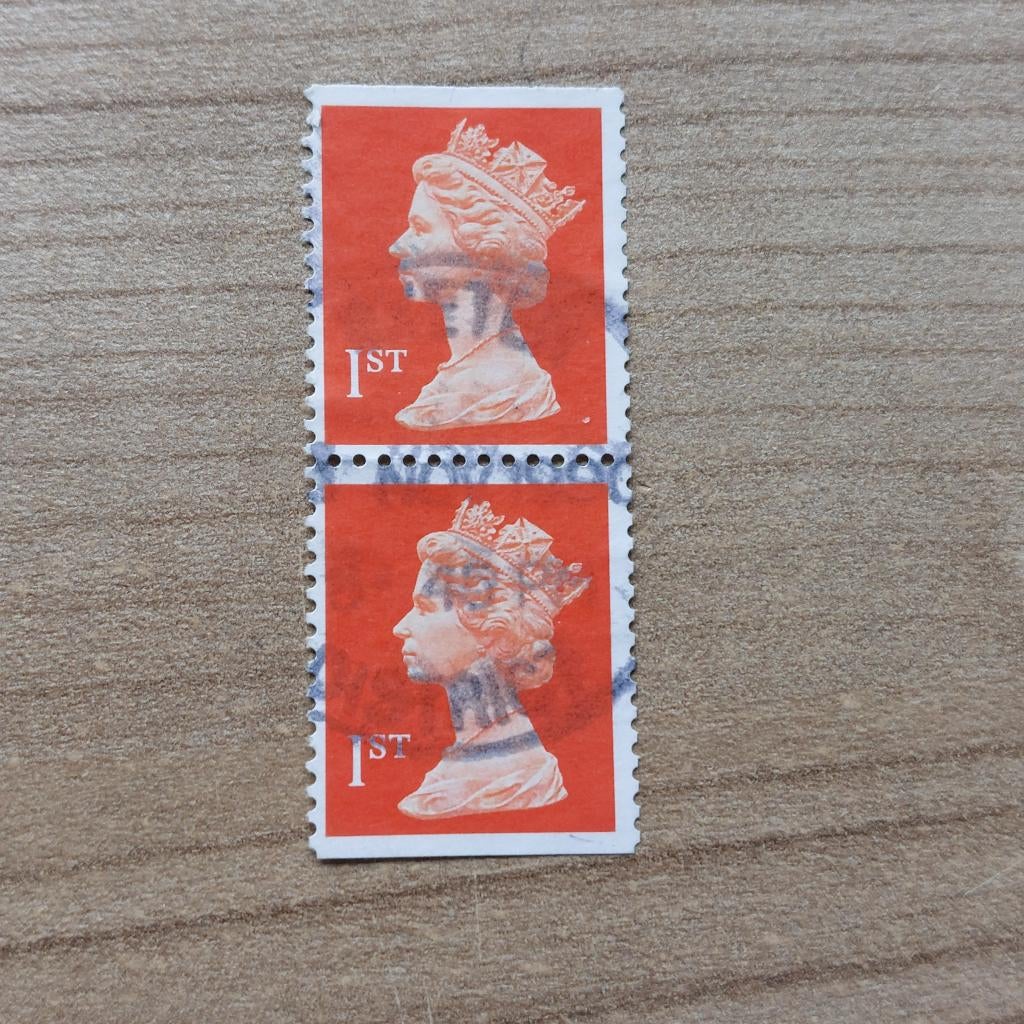 Engeland  Frankeer  Mi 1280 FDo + Du, Ophalen of Verzenden, Gestempeld