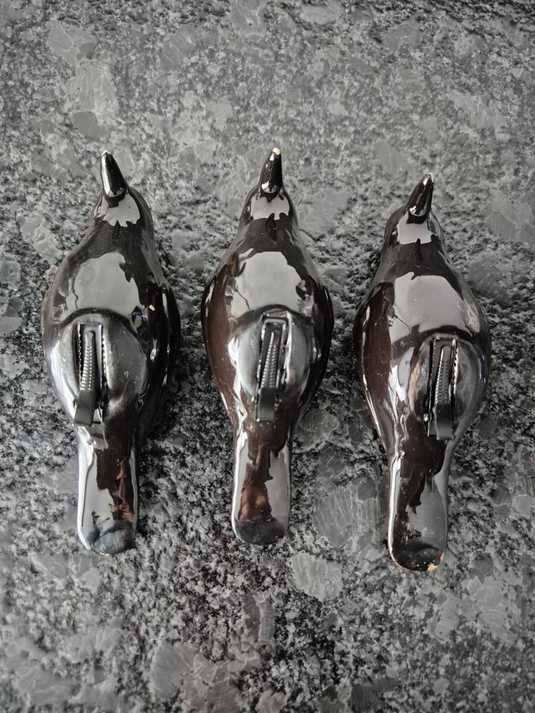 Keramieken vogels met clip zwart 3 stuks, Huis en Inrichting, Woonaccessoires | Overige, Ophalen of Verzenden
