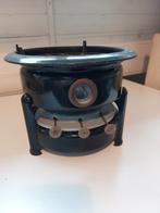 Drie pits emaille peterolie stel, Ophalen of Verzenden