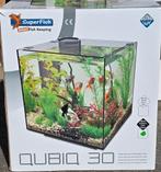 QubiQ 30 zwart met verlichting, Dieren en Toebehoren, Ophalen, Zo goed als nieuw, Leeg aquarium