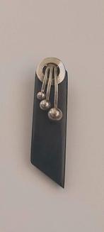 Modernistische design broche, Ophalen of Verzenden, Zo goed als nieuw, Zwart, Overige materialen