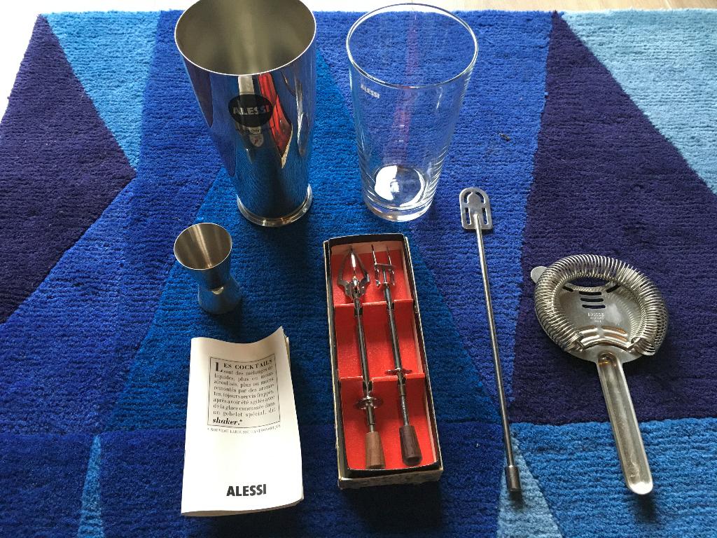 Alessi bartender set, Lunar Eclipse, bbq cocktail, Ophalen of Verzenden, Zo goed als nieuw