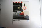 Folder Volkswagen Golf (08-1986) (65), Ophalen of Verzenden, Nieuw, Volkswagen