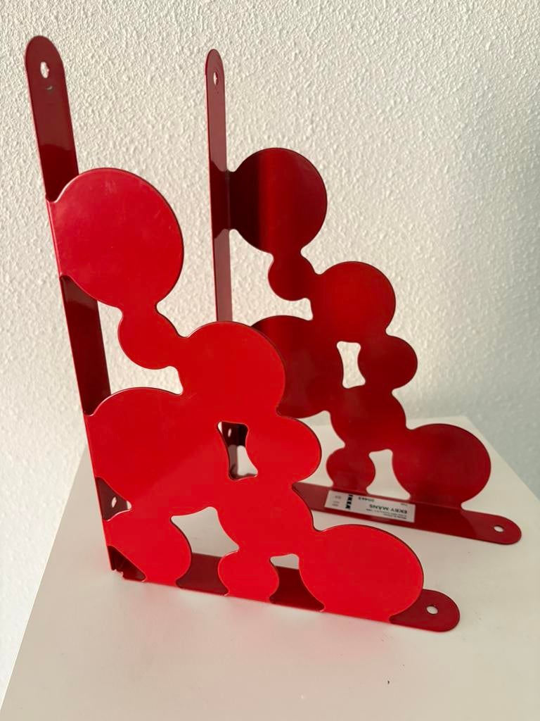 Retro Ikea vintage plakdragers/ boekensteunen, Ophalen of Verzenden, Gebruikt, Wanddecoratie