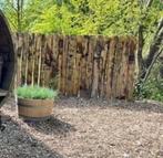 Kastanje palen schutting afrastering oprit erfscheiding tuin