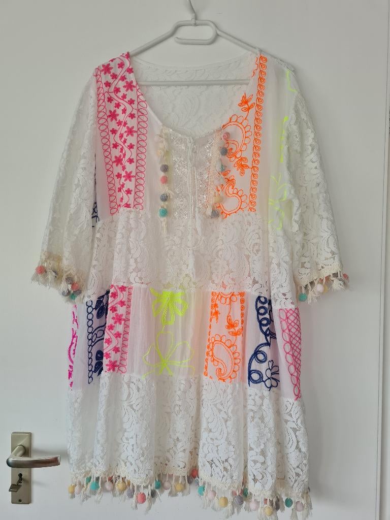 Mooie tuniek, Kleding | Dames, Blouses en Tunieken, Ophalen of Verzenden, Nieuw, Maat 42/44 (L), Wit
