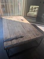 Unieke handgemaakte salontafel van Indiase deur, Huis en Inrichting, Ophalen, Gebruikt, 100 tot 150 cm, 50 tot 100 cm