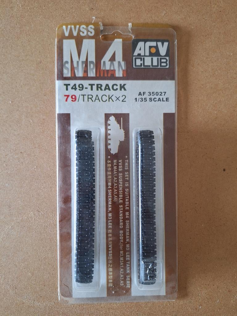 1:35 1/35 AFV Club VVSS M4 Sherman T49-Track 2, Overige merken, Tank, 1:32 tot 1:50, Ophalen of Verzenden