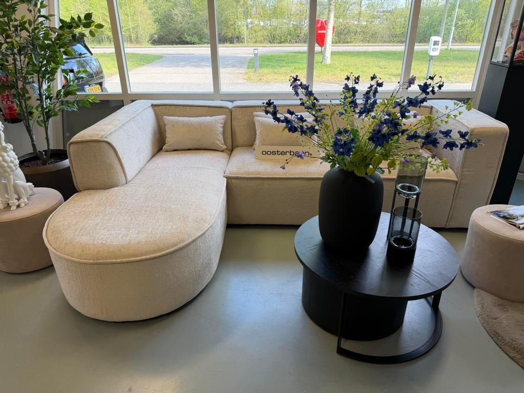 Luxe Velvet Teddy Hoekbank Arno 200x300cm Beige Sand NIEUW, Huis en Inrichting, Banken | Bankstellen, Info@oosterbaanwonen.nl