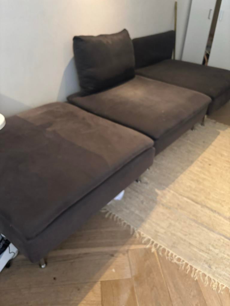 Ikea Söderhamn losse elementen - grijs, Huis en Inrichting, Banken | Sofa's en Chaises Longues, Gebruikt, Overige maten, Minder dan 150 cm