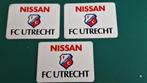 Fc Utrecht Nissan stickers met handtekening, Ophalen of Verzenden, Zo goed als nieuw, F.C. Utrecht, Poster, Plaatje of Sticker