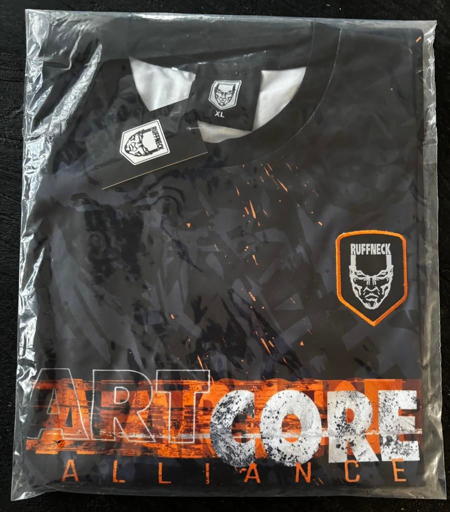 Ruffneck orange shirt maat xl hardcore, Ophalen of Verzenden, Zo goed als nieuw, Maat 56/58 (XL), Oranje