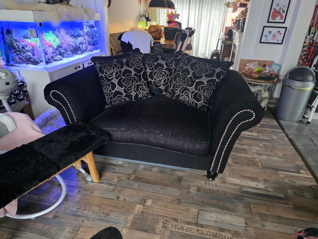 Bankstel met loveseat., Huis en Inrichting, Ophalen, Stof