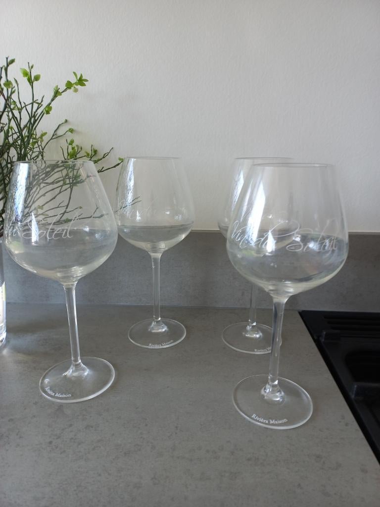 Riviera maison kunststof glazen, Ophalen of Verzenden, Zo goed als nieuw, Overige typen