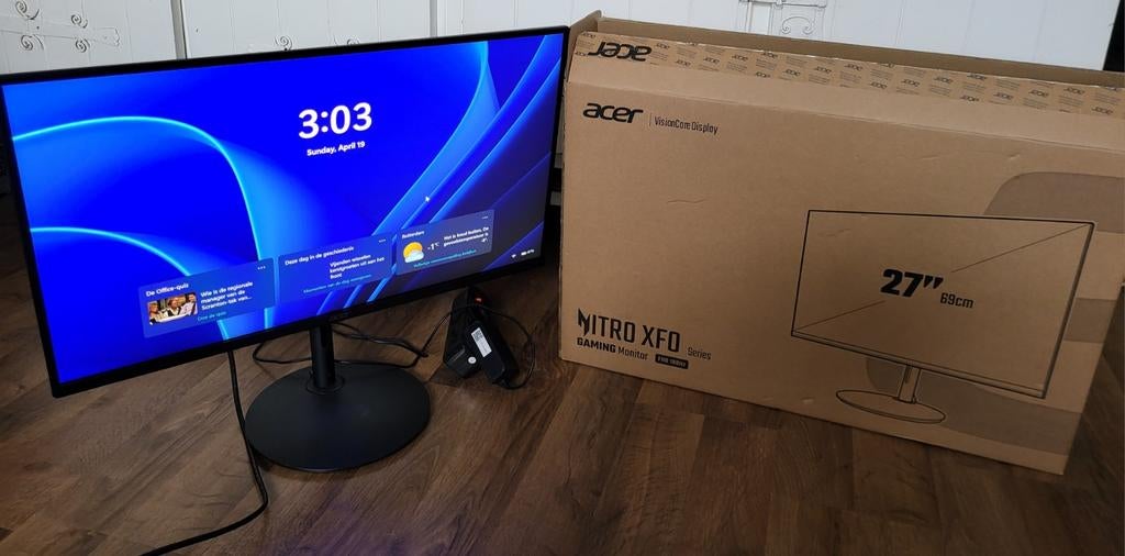 Acer Nitro XFO gaming monitor 1MS 180hz, Computers en Software, Monitoren, Gaming, In hoogte verstelbaar, Ophalen of Verzenden