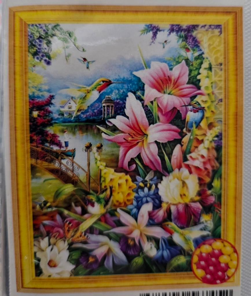 Diamond Painting 50x40 - Ronde Steentjes, Diamond painting world 2021@gmail.com, Nieuw, Ophalen of Verzenden, N.v.t