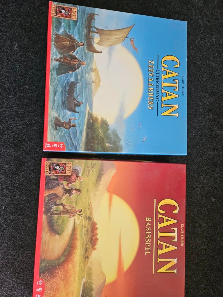 Kolonisten van catan + zeevaarders uitbreiding, Hobby en Vrije tijd, Gezelschapsspellen | Kaartspellen, Ophalen, Zo goed als nieuw