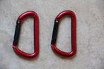 Twee Kong Mini D carabiners, 6 kN. Rood. Nieuwstaat., Ophalen of Verzenden, Nieuw, Overige typen