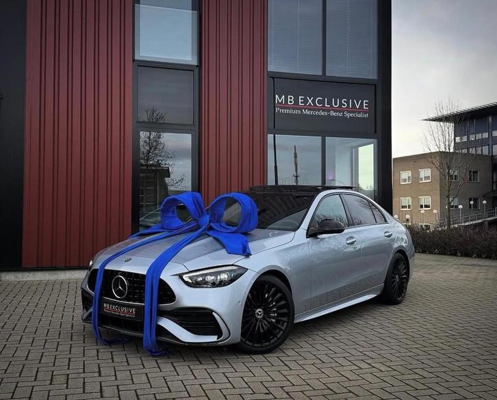 Mercedes-Benz C-klasse 180 AMG C63 Night Edition1 AUT9 2022, Auto's, Mercedes-Benz, Bedrijf, C-Klasse, 360° camera, ABS, Achteruitrijcamera