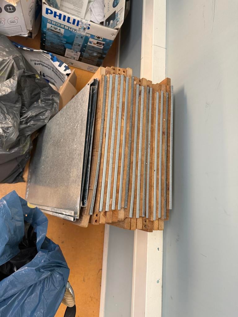 Grote partij IKEA IVAR kastplanken en staanders, Ophalen, Gebruikt