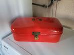 emaille broodtrommel rood, Ophalen of Verzenden