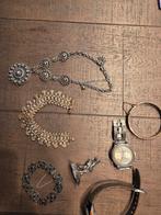 Bundel sieraden, horloge, ketting, armbanden, Ophalen of Verzenden