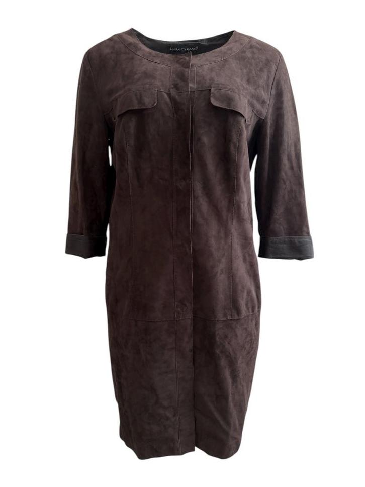 Luisa Cerano jurk L, Kleding | Dames, Jurken, Zo goed als nieuw, Bruin, Ophalen of Verzenden