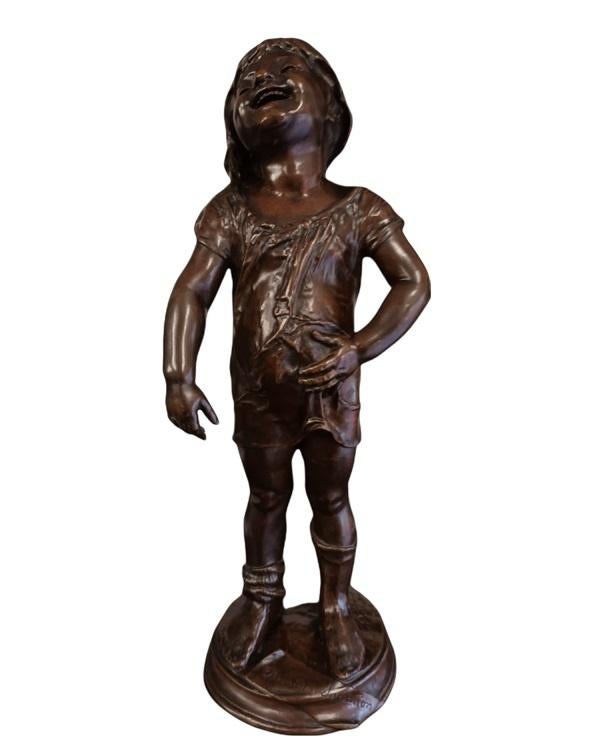 Premiere Sensation Bastet 1893 in brons, Antiek en Kunst, Ophalen of Verzenden, Brons, Beeld, Vrouw