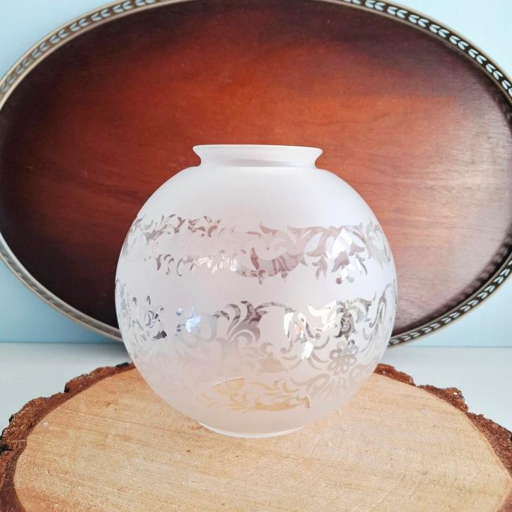 Vintage glazen lampenkap, Antiek en Kunst, Antiek | Vazen, Ophalen