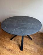 IKEA Mariedamm eettafel + 4 groene velvet stoelen – Set, Ophalen, Overige materialen, Rond, Zo goed als nieuw