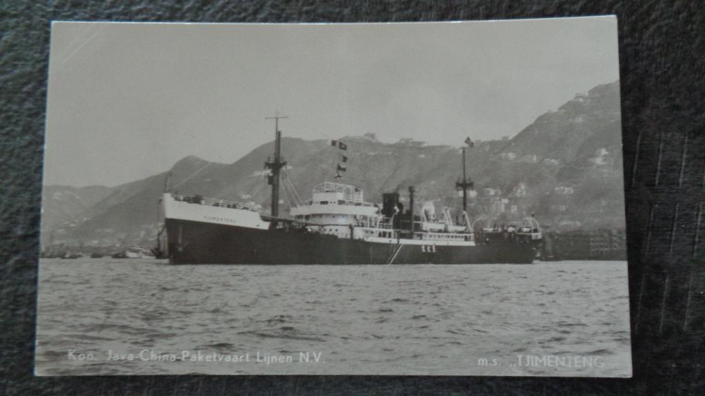 m.s Tjimenteng, Verzamelen, Verzenden, Zo goed als nieuw, Kaart, Foto of Prent