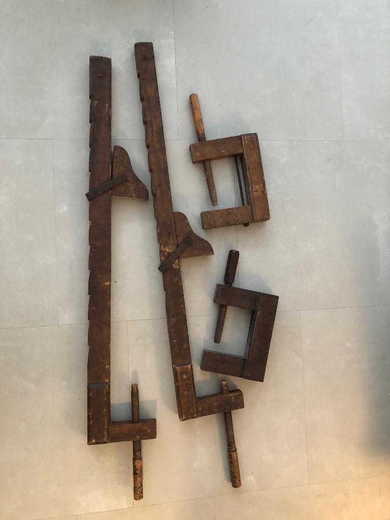 Houten lijmklemmen van Deense meubelmaker, Ophalen of Verzenden, Gebruikt