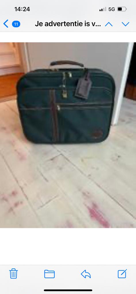 Koffer Canvas groen nieuw, Ophalen of Verzenden, Zo goed als nieuw, Hard kunststof, 60 tot 70 cm