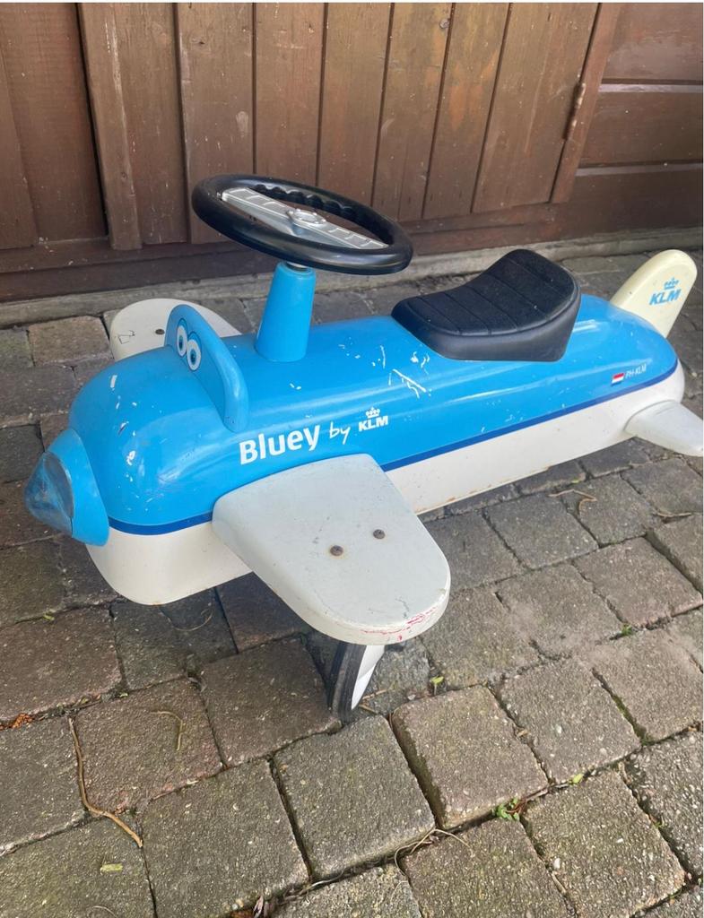 KLM "loop vliegtuig" Huey limited editie, Kinderen en Baby's, Ophalen, Gebruikt, Loopvoertuig
