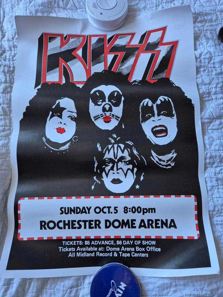 Kiss poster, Verzamelen, Posters, Ophalen of Verzenden, A1 t/m A3, Muziek