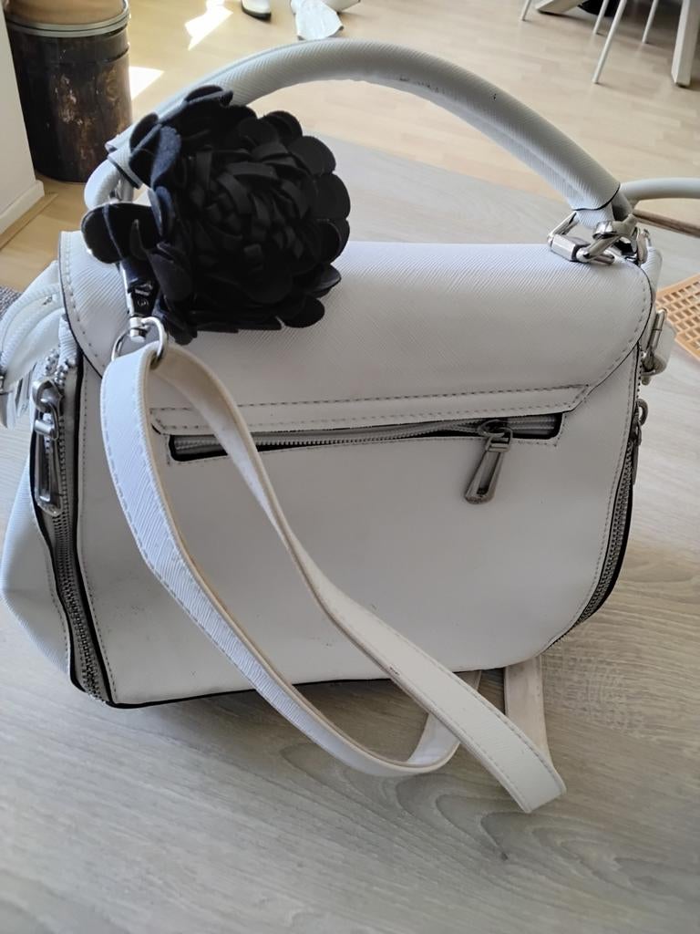 Tas wit flora & co, Ophalen of Verzenden, Zo goed als nieuw, Wit, Schoudertasje