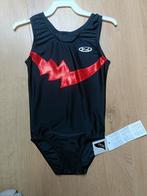 Turnpak leotard gymnastics gym zwart rood maat 32 (152), Sport en Fitness, Turnen, Kindermaat 146 t/m 176, Ophalen of Verzenden