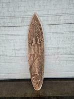 Gecko (blank) - decoratief houten surfplank 150 cm, -, -, Nieuw, Ophalen of Verzenden