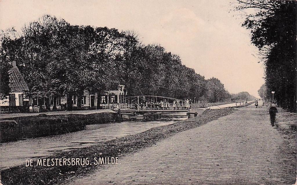 Smilde - De Meestersbrug (iets beknipt?), Ophalen of Verzenden, 1920 tot 1940, Ongelopen, Drenthe