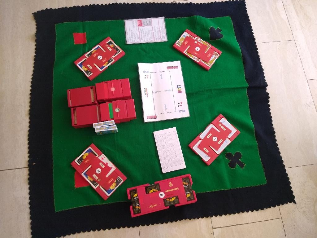 Bridge set, Drie of vier spelers, Ophalen of Verzenden, Zo goed als nieuw, Nederlandse Bridge Bond