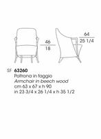 1 nwe hoezen tbv Giorgetti Progetti 63260 fauteuil, Tijdloos italiaans, Nieuw, 75 tot 100 cm, Ophalen of Verzenden