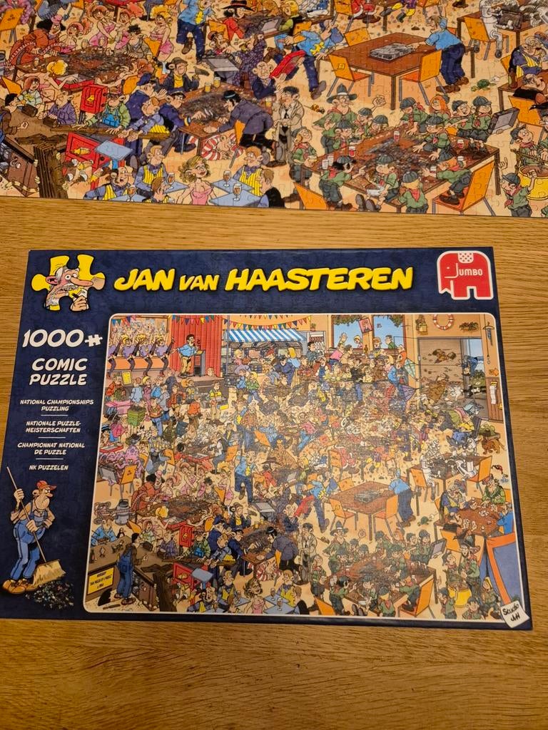 Jan van Haasteren puzzel 1000 stukjes NK Puzzelen compleet, Ophalen, 500 t/m 1500 stukjes, Zo goed als nieuw, Legpuzzel