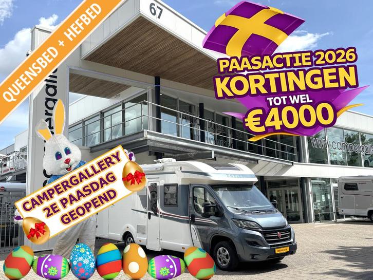 Rapido 696 F Premium QUEENSBED HEFBED FACE TO FACE EURO6, Caravans en Kamperen, Campers, Bedrijf, tot en met 4, Half-integraal