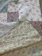 Clayre en Eef Quilt 180x260 cm Bloemen Lichtblauw/Roze, Blauw, Tweepersoons, Ophalen of Verzenden, Deken of Dekbed