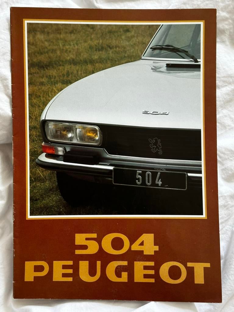 Peugeot 504 Coupé Cabriolet TI V6 Prospekt Folder 1979, Verzenden, Zo goed als nieuw, Peugeot