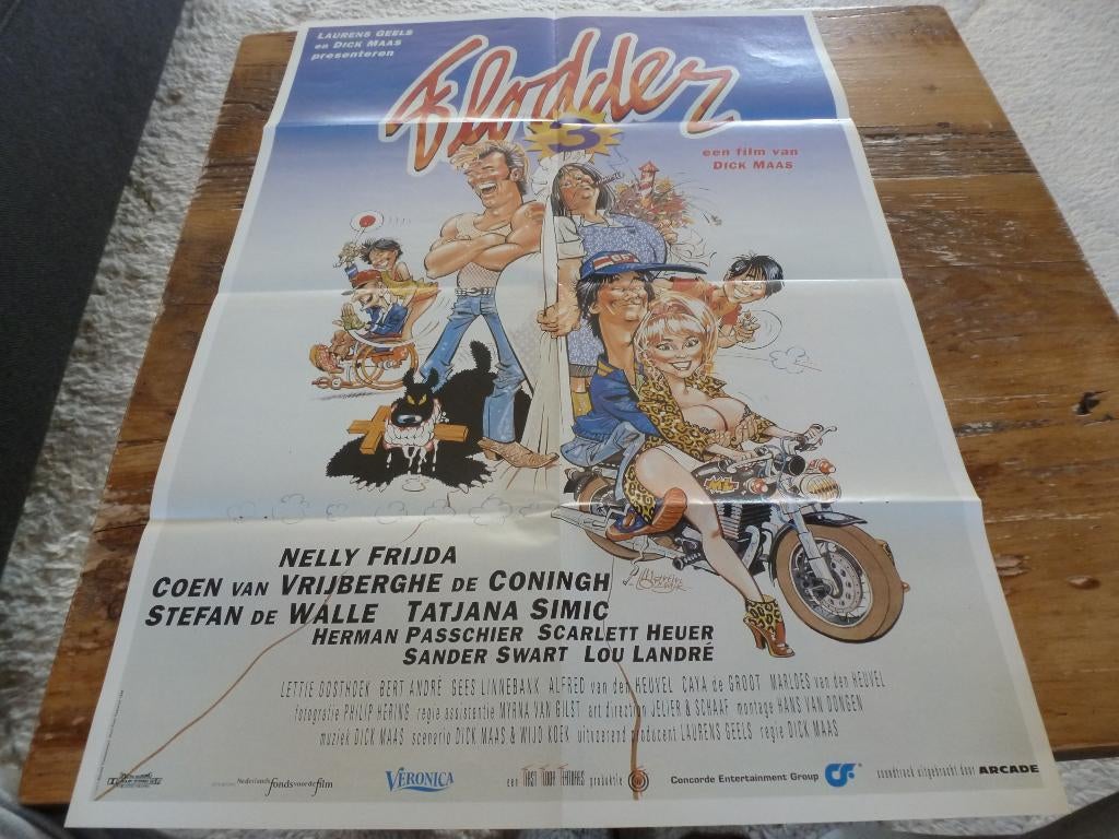 Flodder: Poster, Verzamelen, Verzenden, Zo goed als nieuw, A1 t/m A3, Film en Tv