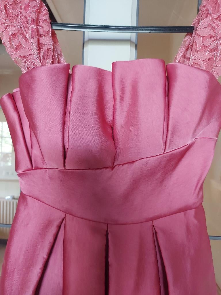 PRACHTIGE COCKTAIL JURK MT 34/36 TED BAKER (MET SJAAL), Nieuw, Cocktailjurk, Ophalen of Verzenden, Roze