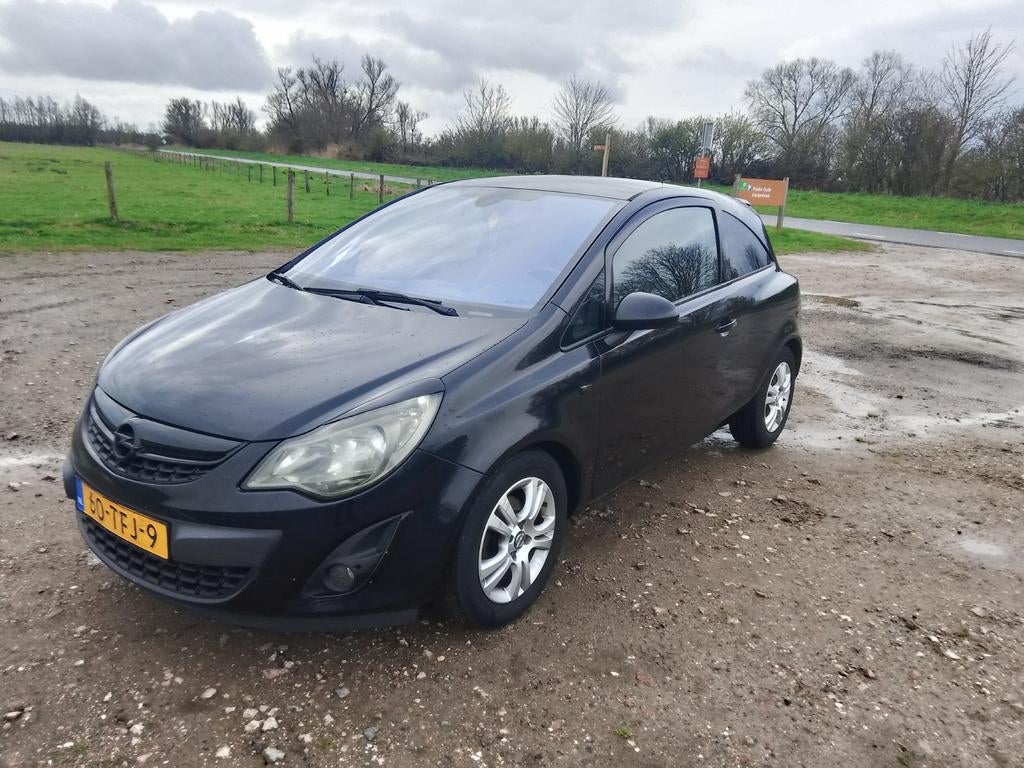 Opel Corsa 1.3 Cdti 70KW 3D 2012 APK 02-27! SPORT UITVOERING, Auto's, Opel, Voorwielaandrijving, 1063 kg, Leder en Stof, Zwart
